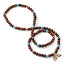 Tamara Comolli INDIA Armband mit Snakewood und Türkis Medium - Bild 2