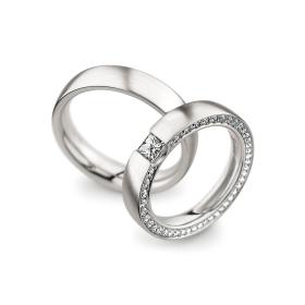 Ringe, Platin, Christian Bauer Trauring-Set 0246796-0270985