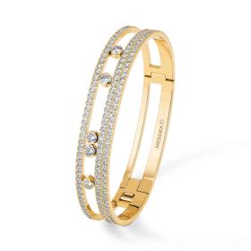 Armschmuck, Gelbgold, Messika Move Romane GM Pavée Armspange 06733-YG