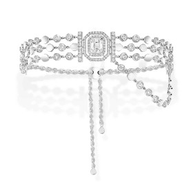Weißgold, Armschmuck, Messika D-Vibes mehrreihiges Armband, Ref: 12433-WG