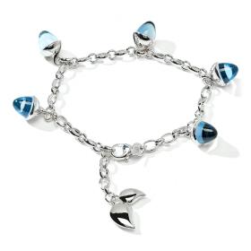 Weißgold, Armschmuck, Tamara Comolli MIKADO Flamenco Charm Armband Sky B-MFL-Ch-Sky-wg