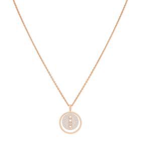 Roségold, Halsschmuck, Messika Lucky Move MM Pavé Collier 07395-PG