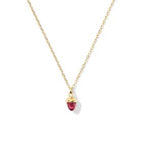 Gelbgold, Halsschmuck, Tamara Comolli myMIKADO Halskette Rosa Turmalin N-MM-TuRo-yg