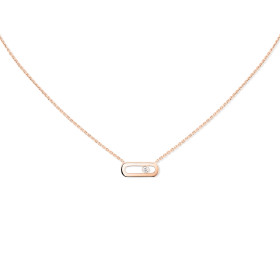         Roségold, Halsschmuck, Messika Move Uno Halskette 14613-PG