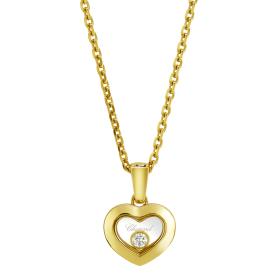 Gelbgold, Halsschmuck, Chopard Happy Diamonds Icons Halskette mit Anhänger 79A054-0001