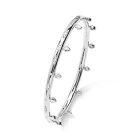 Weißgold, Armschmuck, Tamara Comolli SIGNATURE Drop Armreif mit Diamanten, Ref: BA-SIG-Dr-17-wg