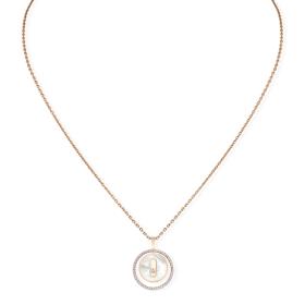 Roségold, Halsschmuck, Messika Lucky Move Kette KM Perlmutt 11650-PG