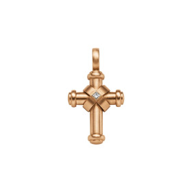 Roségold, Halsschmuck, Leo Wittwer Men Leo Wittwer Kreuz 20-0900573-1000