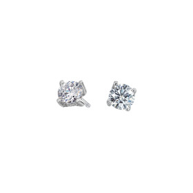 Weißgold, Ohrringe, Heinz Mayer Solitairohrstecker 1.00 ct. O1336