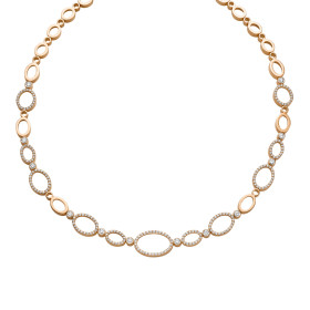 Roségold, Halsschmuck, Leo Wittwer Panta rhei® Collier 31-0990473-1000
