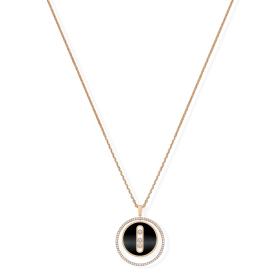 Roségold, Halsschmuck, Messika Lucky Move Kette MM Onyx 10838-PG