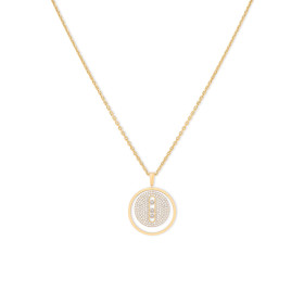         Gelbgold, Halsschmuck, Messika Lucky Move MM Pavé Collier 07395-YG