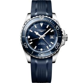 Herrenuhr, Longines HYDROCONQUEST GMT L3.790.4.96.9