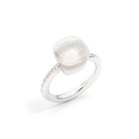 Weißgold, Ringe, Pomellato Ring Nudo Milky Classic PAC2031UW000B0QLT