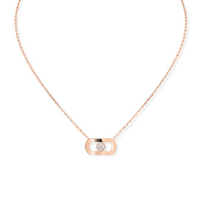 Roségold, Halsschmuck, Messika So Move Diamantkette, Ref: 12944-PG