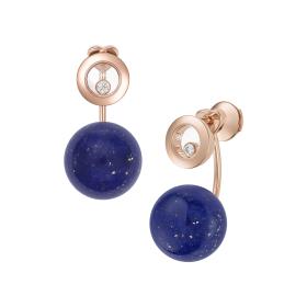 Roségold, Ohrringe, Chopard Happy Diamonds Planet Ohrhänger 83A619-5501