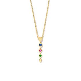 Gelbgold, Halsschmuck, Tamara Comolli SNOWFLAKES Rivière 'Candy' Anhänger P-SF-Riv-Can-yg