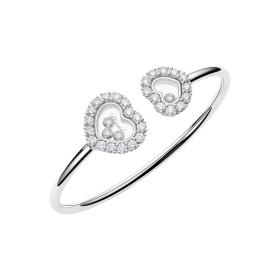 Weißgold, Armschmuck, Chopard Happy Diamonds Icons Joaillerie Armreif 85A615-1000