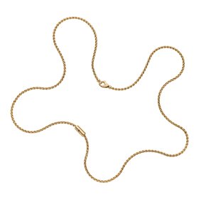 Gelbgold, Halsschmuck, FOPE Aria Halskette mit einem schwarzen Brillanten 89103CX_BN_G_XGX_043