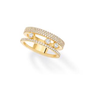 Gelbgold, Ringe, Messika Move Romane Pavée Ring 07128-YG