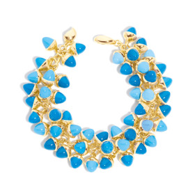         Gelbgold, Armschmuck, Tamara Comolli MIKADO Flamenco Armband 'Türkis' B-MFL-Tur-yg