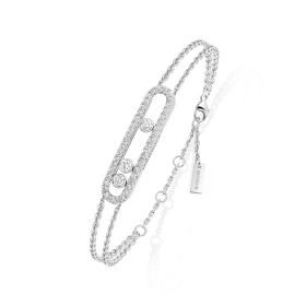         Weißgold, Armschmuck, Messika Move Classique Pavé Armband 03995-WG
