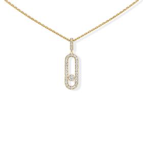 Gelbgold, Halsschmuck, Messika Move Uno GM Kette  12058-YG