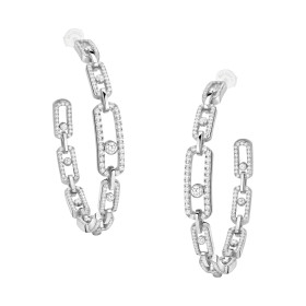         Weißgold, Ohrringe, Messika Move Link Creolen 12362-WG