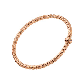 Roségold, Armschmuck, FOPE Eka Flex'it Armband mit schwarzen Brillanten 01M01BX_BN_R_XRX_0XS