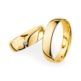 Ringe, Gelbgold, Christian Bauer Trauring-Set 0020050-0020050