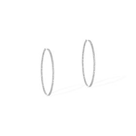 Weißgold, Ohrringe, Messika Gatsby Small Hoop Creolen 04686-WG