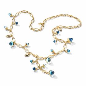 Halsschmuck, Gelbgold, Tamara Comolli Kurzes MIKADO Collier Sky N-M-56-Sky-yg