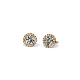 Rotgold, Ohrringe, Hans D. Krieger Halo Ohrstecker 411.0921.16.0