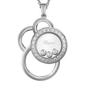Weißgold, Halsschmuck, Chopard Happy Dreams Halskette mit Anhänger 799769-1002