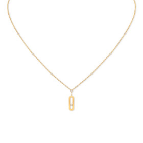         Gelbgold, Halsschmuck, Messika Lange Move Uno Halskette 10111-YG