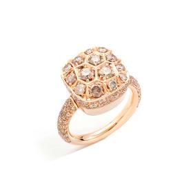 Weißgold, Ringe, Pomellato Ring Nudo Solitaire PAC2026O6000DBR00