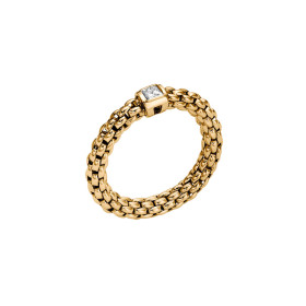 Gelbgold, Ringe, FOPE Souls Flex'it Ring mit weissem Diamanten 09E08AX_BB_G_XGX_0XS