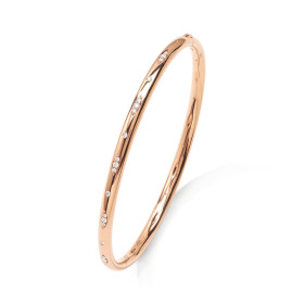 Roségold, Armschmuck, Tamara Comolli SIGNATURE Armreif mit Diamant-Pavé, Ref: BA-SIG-p-17-rg