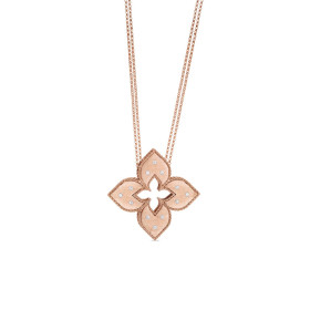         Roségold, Halsschmuck, Roberto Coin Venetian Princess Anhänger mit Halskette ADR777CL1247_RW