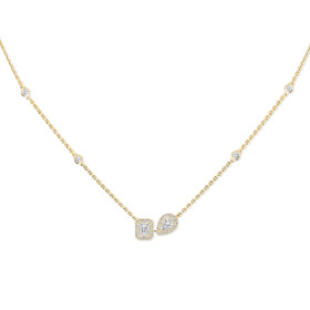 Gelbgold, Halsschmuck, Messika My Twin Toi & Moi Halskette 14534-YG