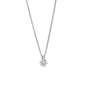 Gold, Halsschmuck, Heinz Mayer Solitaircollier 0.50ct A3761