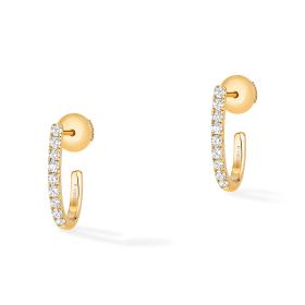 Gelbgold, Ohrringe, Messika Creolen Gatsby XS 05741-YG