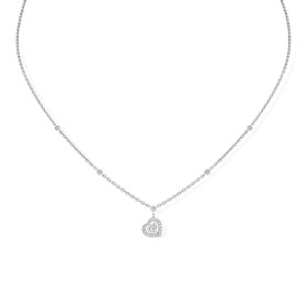         Weißgold, Halsschmuck, Messika Joy Coeur Halskette 11437-WG