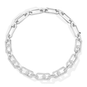 Weißgold, Halsschmuck, Messika So Move XL Diamantkette 13079-WG