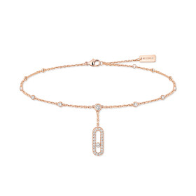 Roségold, Armschmuck, Messika Move Uno Fußkettchen 06592-PG