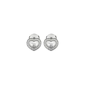 Weißgold, Ohrringe, Chopard Happy Diamonds Icons Ohrstecker 83A054-1201