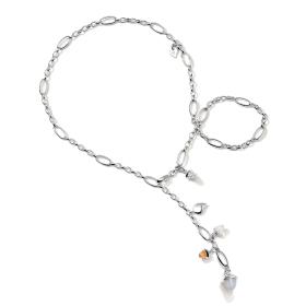 Weißgold, Halsschmuck, Tamara Comolli MIKADO Collier Delicate Cashmere mit Diamond Pavé  N-M-Del51-Cas-p-wg