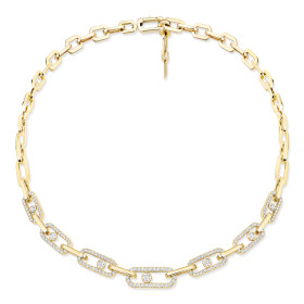         Gelbgold, Halsschmuck, Messika Move Link Halskette 14042-YG