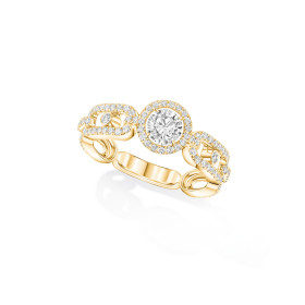 Gelbgold, Ringe, Messika Move Link Solitär Ring, Ref: 13747-YG