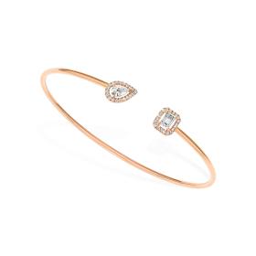 Roségold, Armschmuck, Messika Jonc Flex My Twin Toi & Moi X2 Armreif 07222-PG